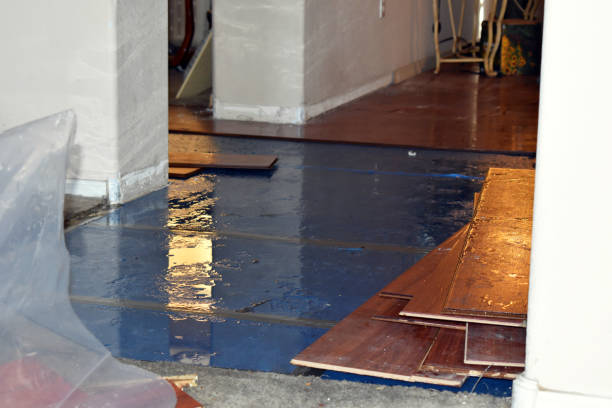 Professional Flood Cleanup technician working in New Lisbon, WI